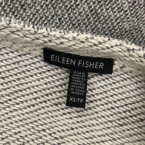 Eileen Fisher Twisted Terry Moto Jacket Gray XS - Picture 7 of 9